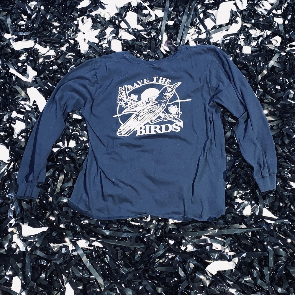Dravus Save The Birds Navy Long Sleeve Large